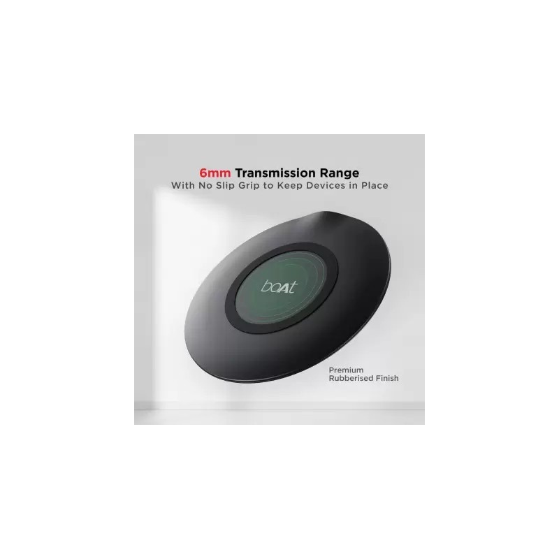 boAt floAtpad 350 Qi Certified r with 6mm Transmission Range