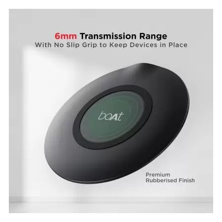 boAt floAtpad 350 Qi Certified r with 6mm Transmission Range